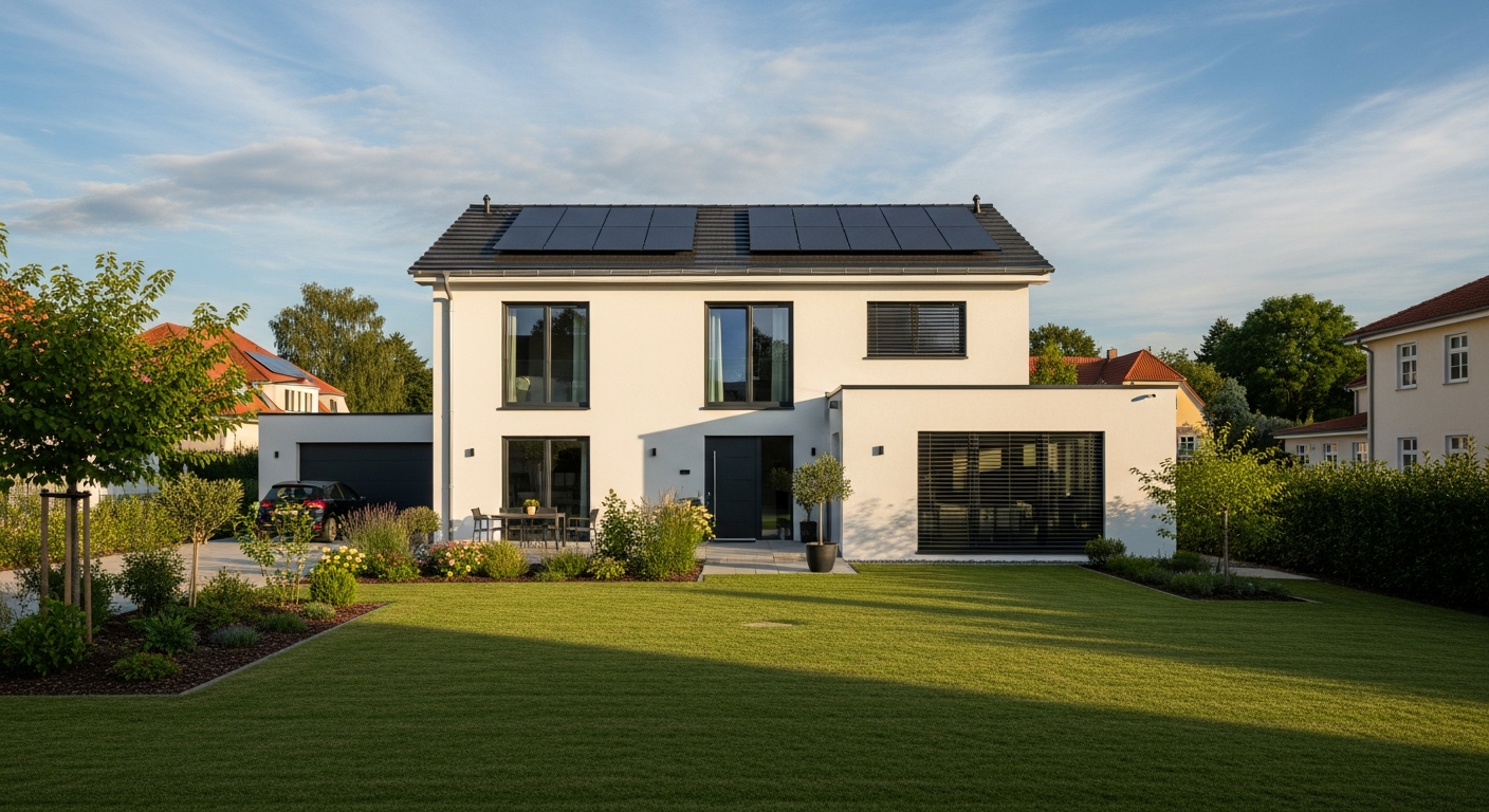 KfW 40 Haus in Leipzig: modernes Effizienzhaus 40 im Neubau